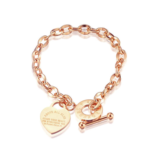 Heart Bible Bracelet