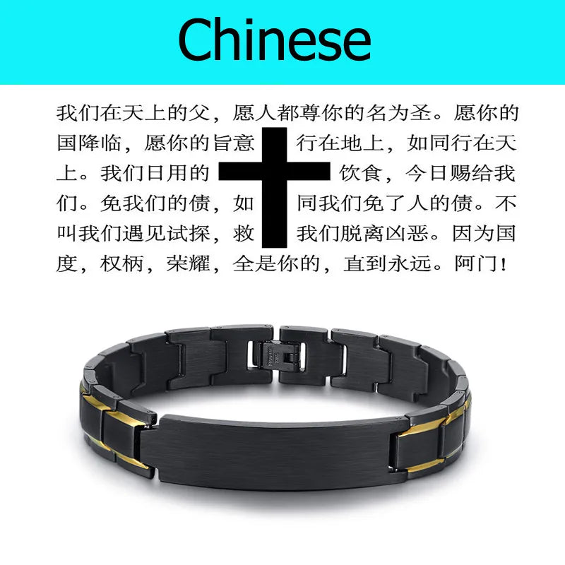 Vnox Stainless Steel Metal Bracelet