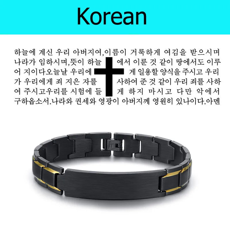 Vnox Stainless Steel Metal Bracelet