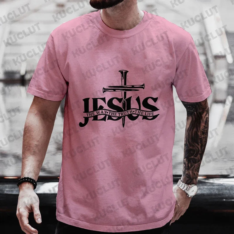 Jesus Pattern Men's T-Shirt