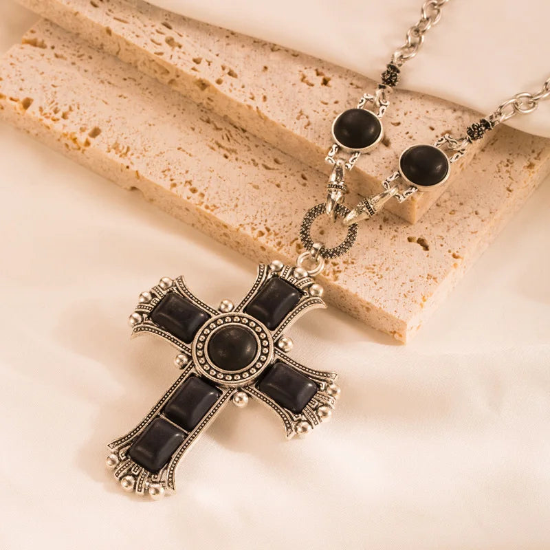 Western Jewelry Turquoise Cross Necklace