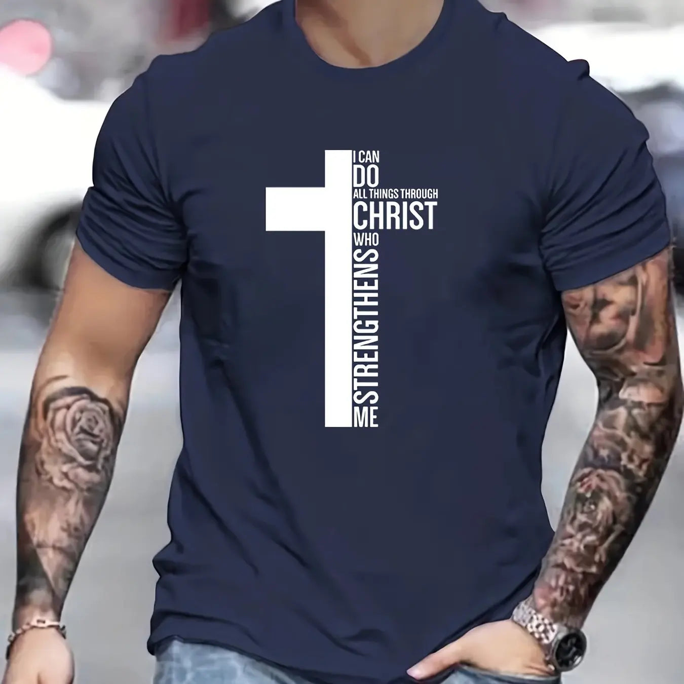 Fashion Cross Graphic T-Shirt