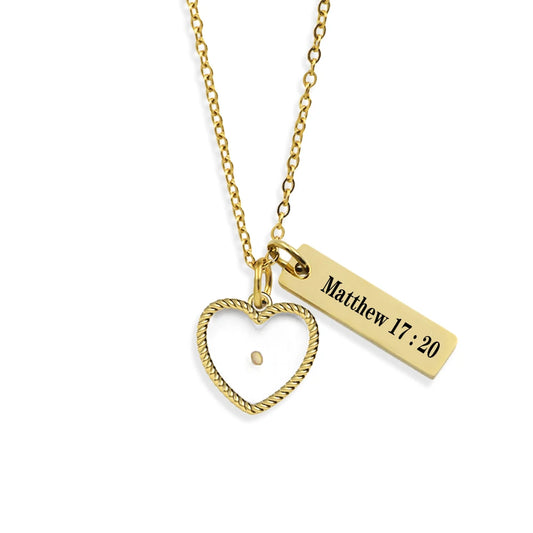 Matthew 17:20 Stainless Steel Pendant Necklaces