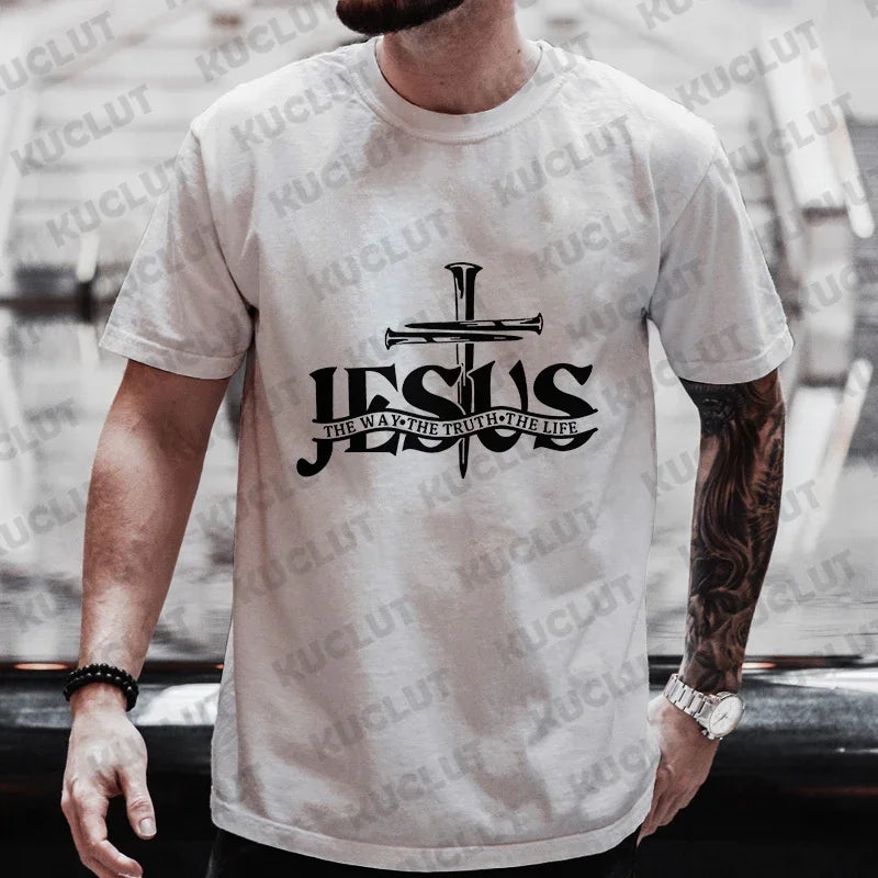 Jesus Pattern Men's T-Shirt